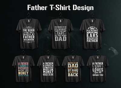Father T-Shirt Design adobe illustrator custom tshirt design designer father t shirt design graphic design t shirt t shirt bundle design t shirt design vector