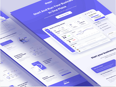 Landing page UI dashboard design finanace financial home page honepage illustration interface landing page landing ui landingpage main page design minimal product ui uiux ux web web interface web page