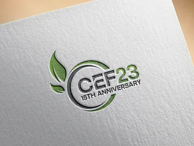 CEF23 15th ANNIVERSARY LOGO branding business card design graphic design illustration logo motion graphics typography ui ux vector