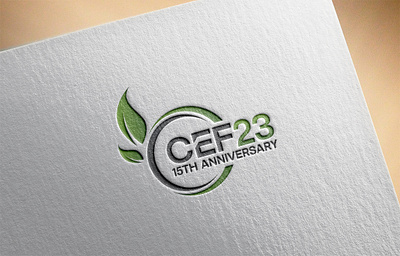 CEF23 15th ANNIVERSARY LOGO branding business card design graphic design illustration logo motion graphics typography ui ux vector