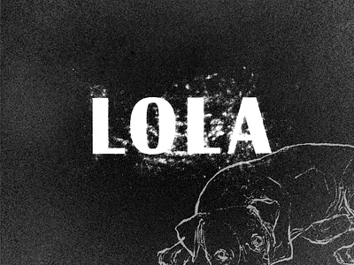 LOLA album artwork album cover black and white design digital drawing drawing graphic design illustration minimalism sketch typography