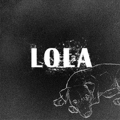 LOLA album artwork album cover black and white design digital drawing drawing graphic design illustration minimalism sketch typography
