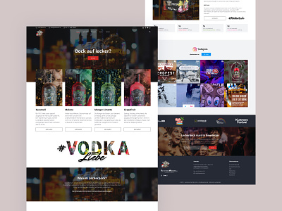 A premium vodka brand website design germany homepage interface modern premium ui ux ui design vodka web design website