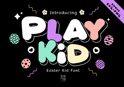 Play Kid Font cartoon font display font kid font lovely font