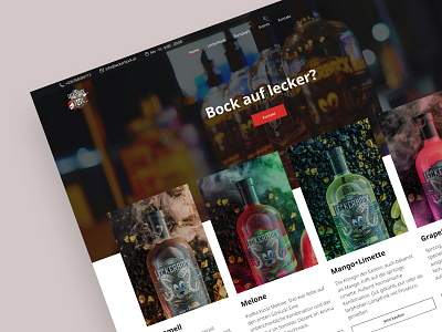 A premium vodka brand website design germany homepage interface modern premium ui ux ui design vodka web design website