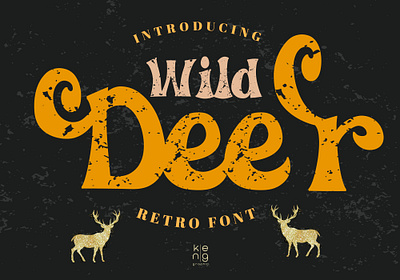 Wild Deer Font classic font display font retro font vintage font