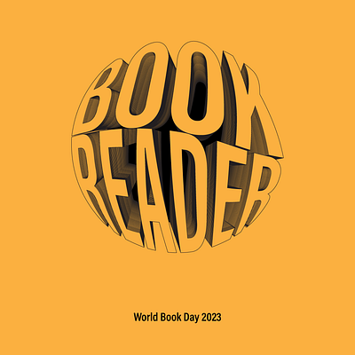 World Book Day 2023 design graphic design minimal poster typography