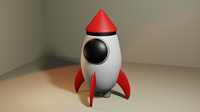 3D Rocket in Blender 3d