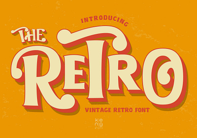 The Retro Font classic font display font retro font vintage font