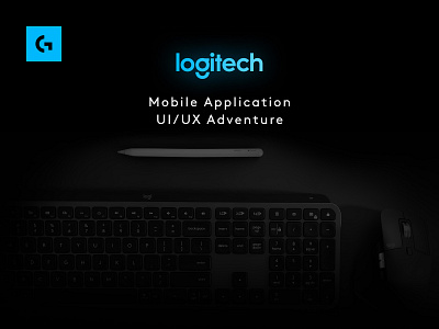 Logitech Mobile Application UI/UX Adventure app cart case case study clean design ecommerce keyboard logitech minimal mobile mouse profile shop shopping tech ui user interface ux