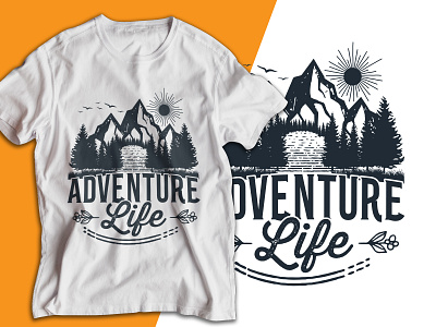 Mountain Adventure Camping T-shirt Design. adventur adventure life branding camping t shirt 2023 clothing custome t shirt design funny hiking t shirt graphic design illustration logo mountain t shirt nature t shirt t shirt t shirt design t shirt design tshirt ui