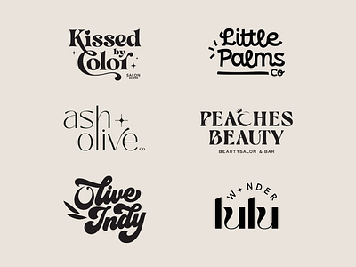 Wordmarks lettering letters logo type typography wordmark