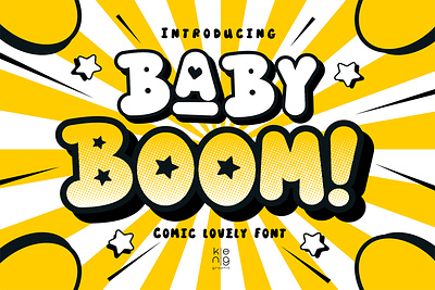 Baby Boom Font cartoon font comic font display font lovely font