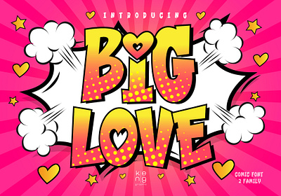 Big Love Font cartoon font comic font display font fun font