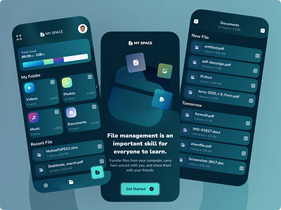 File Manager App design file manager ui