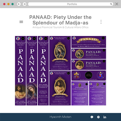 PANAAD: Piety Under the Splendour of Madja-as brochure design event graphic design illustration tarpaulin