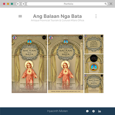 Ang Balaan Nga Bata brochure exhibit graphic design poster religion