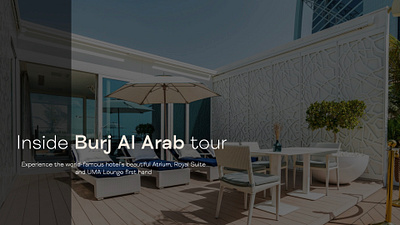 Presentation for Burj Al Arab hotel design graphic design keynote pitch deck prese presentation