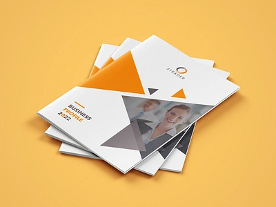 Strader Business Profile Design. annualreport bifold booklet brochure businessprofile company companybrochure companyreport corporate corporateprofile coverdesign design flyer graphic design indesign leaflet poster print profile trifold