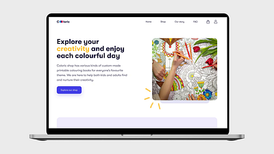 Coloric - Homepage design