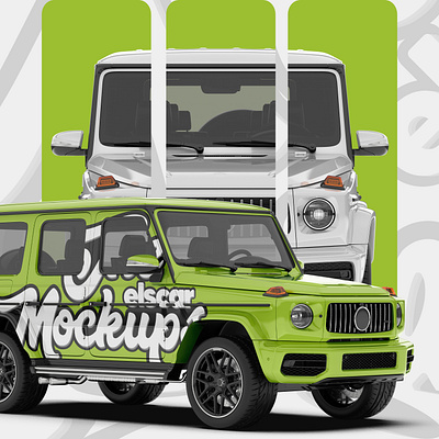 Modern SUV Mockup - 002 3d 4x4 adventure advertising auto automotive branding car crossover design family grahics mock up mockup off road offroad rendering service utility wrap