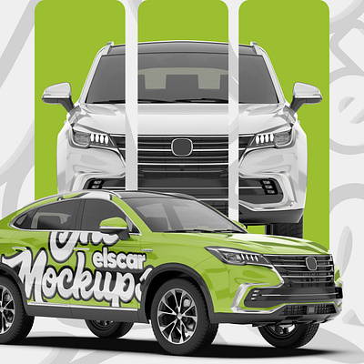 Modern SUV Mockup - 003 3d 4x4 adventure advertising auto automotive branding car crossover design family graphics mock up mockup off road offroad rendering service utility wrap