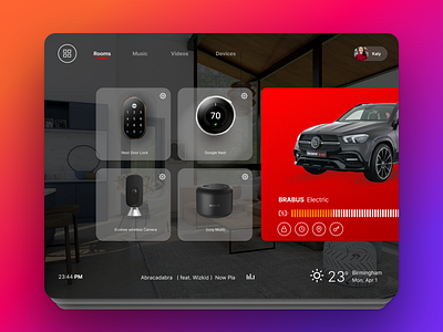 Home automation app 3d animation branding graphic design motion graphics ui