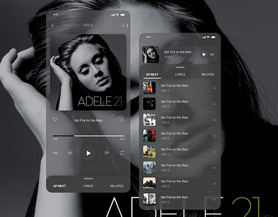 Music app branding design graphic design ui ux