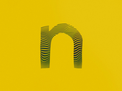 Letra N 36daysoftype 36daysoftype10 branding design gradient grain graphic design illustration letra n letter n lines n texture type type desgin type designer type n types typography waves