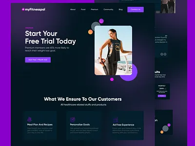 Fitness web design... 3d animation branding design graphic design illustration logo motion graphics ui vector