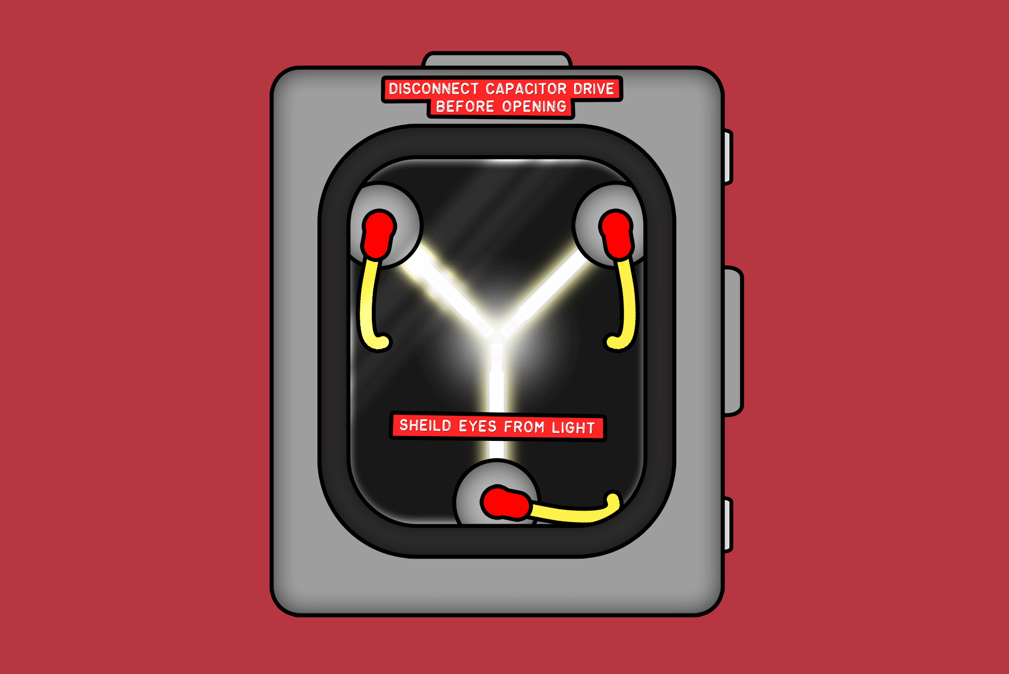 Flux Capacitor animation 1980s animated gif animation back to the future design flux capacitor gif illustration movie retro