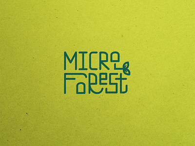 MICROFOREST / Microgreen farm branding design graphic design illus illustration logo logotype vector