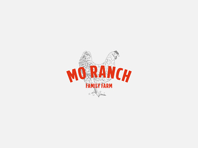 MO RANCH / Family farm branding design graphic design illus illustration logo logotype vector