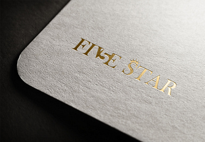5star Logo branding business card graphic design logo typography vector