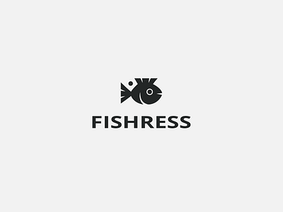 FISHRESS / Restaurant branding design graphic design illus illustration logo logotype vector