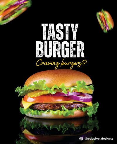 Tasty Burgers Design branding design graphic design graphic designer post ui