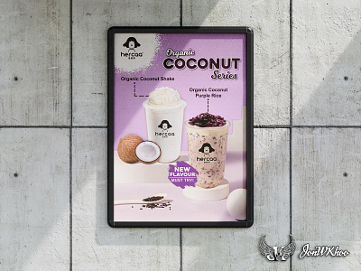 Organic Coconut Series 2023 | Advertisement Design advertisement bunting design flyer graphic design hercaa malaysia illustration jonwkhoo organic coconut series poster streamer tv display