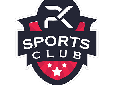 PK Sports Club Logo club graphic design logo design minimalist pk sports