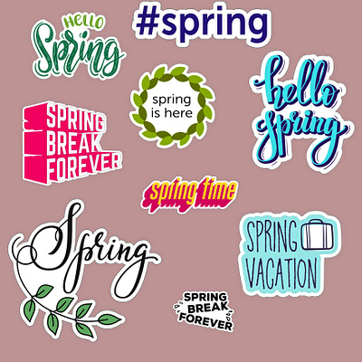 Stickers branding graphic design illustration logo stickers