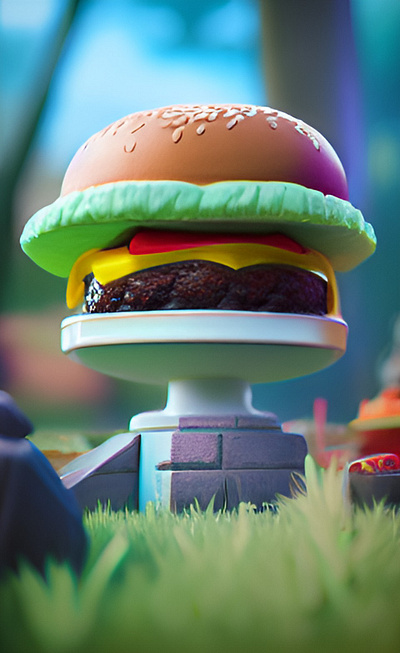 Burger 3d animation branding design graphic design illustration logo motion graphics ui vector