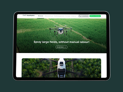 KisanKopter - Agricultural drone service agriculture drone uav ui uiux webdesign