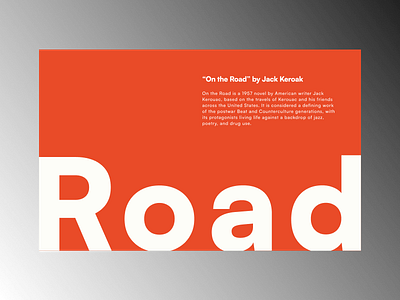 On the Road Landing Page Design branding design graphic design landing logo typography ui