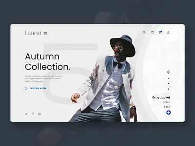 Fashion collection landing page branding dailyui design e commerce fashion site deisgn fashion website lady page landing page ui web design website