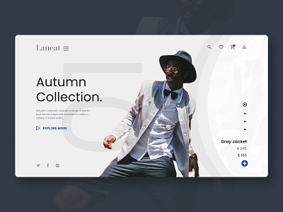 Fashion collection landing page branding dailyui design e commerce fashion site deisgn fashion website lady page landing page ui web design website