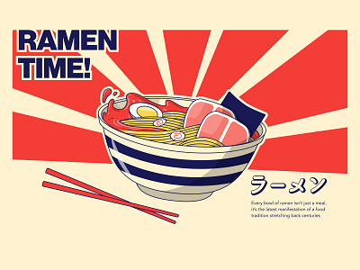 Ramen Time craft design drawing food illustration ramen rozov ui visualisation wnbl
