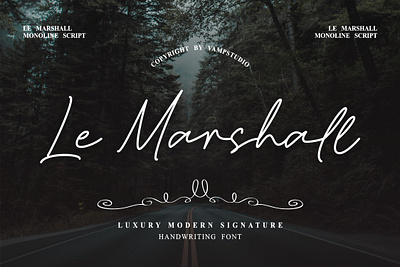 Le Marshall Monoline Script Font branding font font awesome font design font family fonts