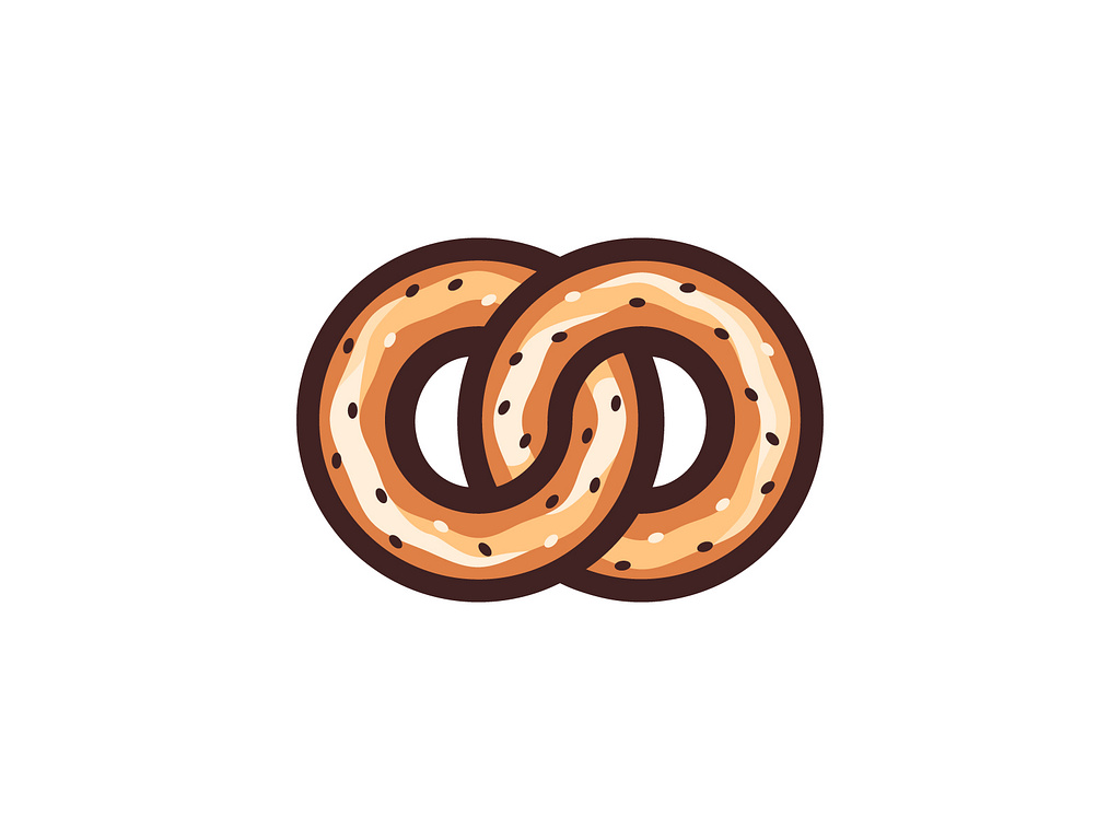 Infinity Bagel Logo by Ruslana on Dribbble