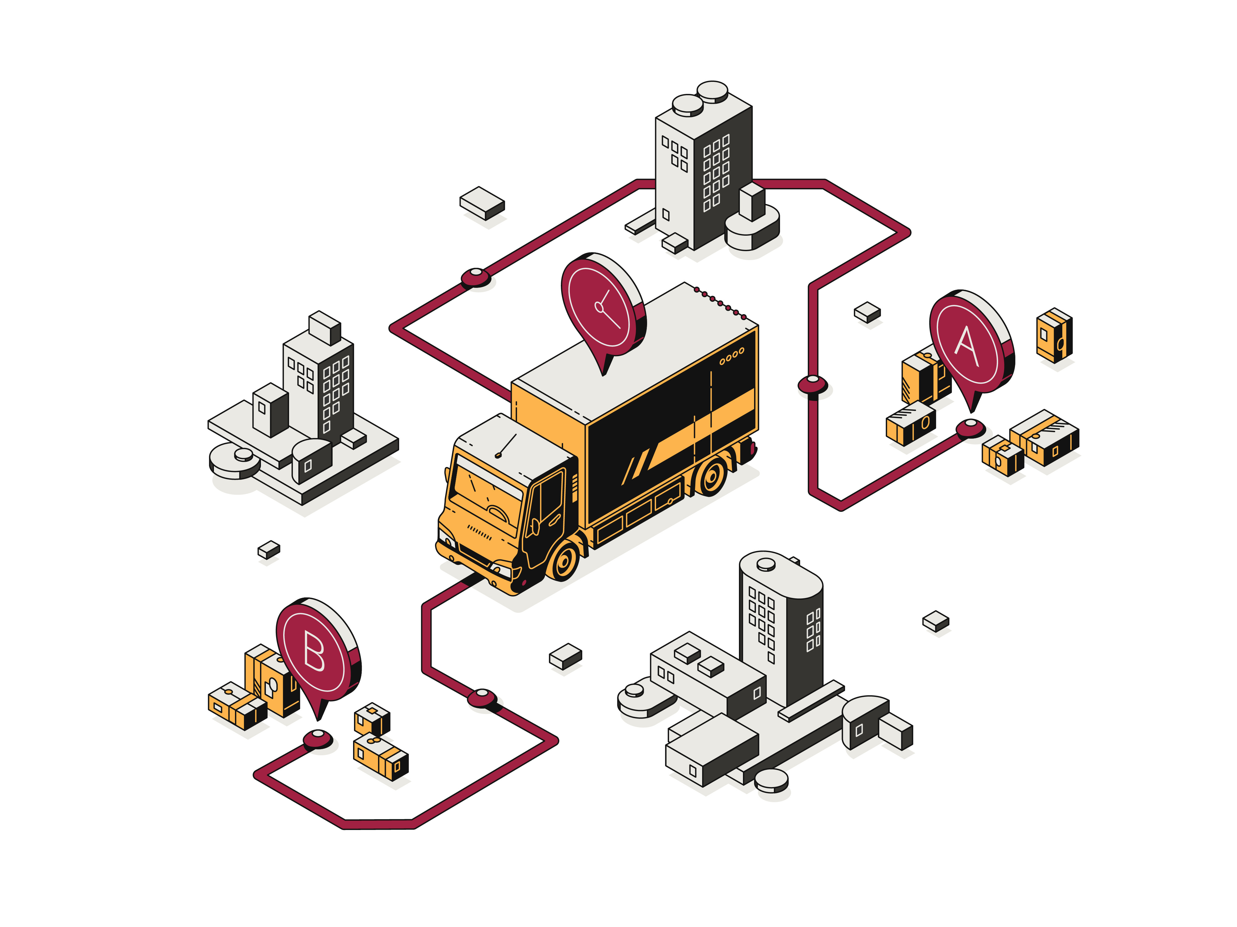 illustrations for Prime Packaging 2d art creative design drawing graphic design illustration isometric vector