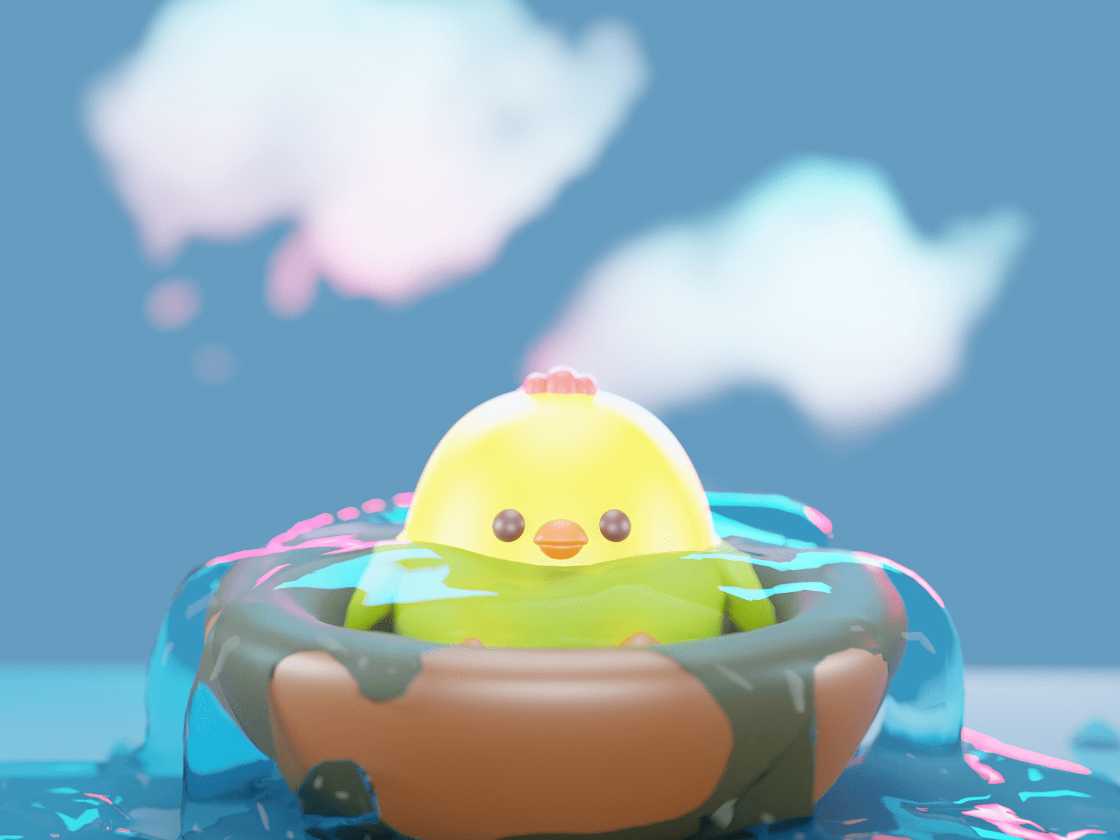 Bath Time by mesukarin on Dribbble