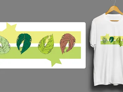 Nature branding designs earth graphic design green illustration leaves nature tshirt